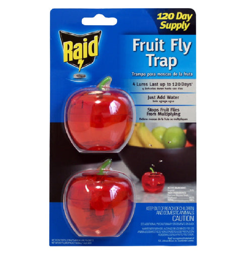 Raid Fruit Fly Trap, 2 Pack