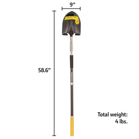 John Deere Round Point Shovel, 59" Fiberglass Handle