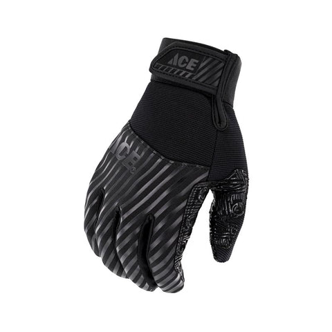Ace Grip Gloves, Large, Black