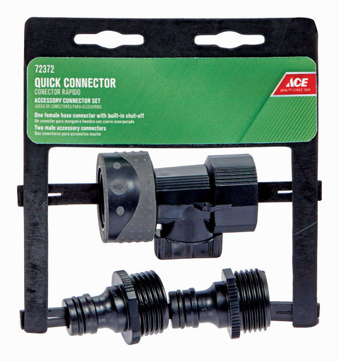 Ace Quick-connect Hose Set, 2 Male + 1 Female