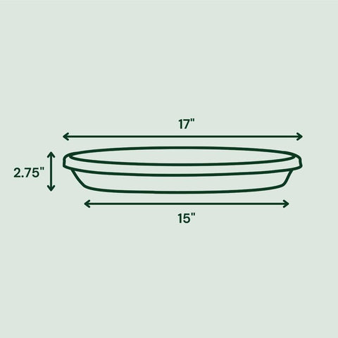 Bloem Terracotta Plant Saucer Tray, 20 IN.