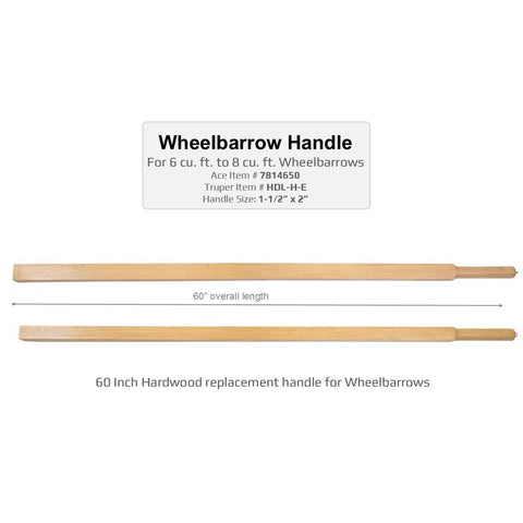 Truper Wheelbarrow Replacement Handle, 60 IN