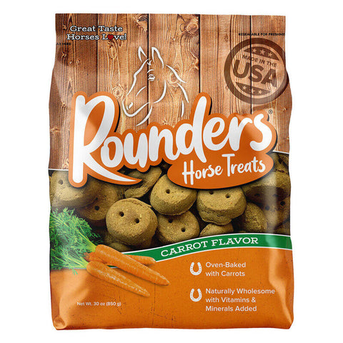 Blue Seal® Rounders Carrot Flavored Horse Treat, 30 Oz