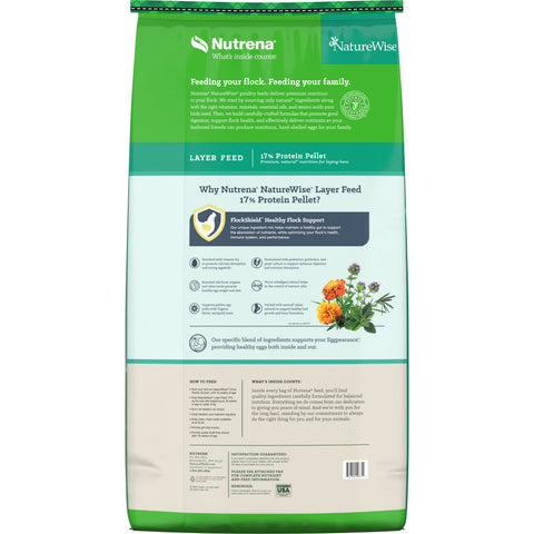Nutrena® NatureWise® 17% Protein Layer Pellet Poultry Feed 50 lbs