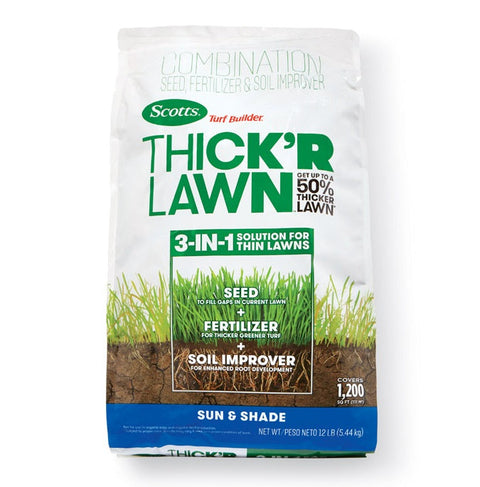 Scotts Turf Builder Thick'R Lawn Sun & Shade, 12 lb