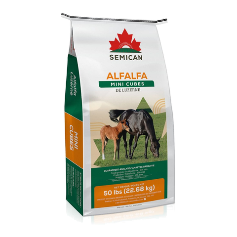 Semican Mini Alfalfa Cubes 50 lb bag