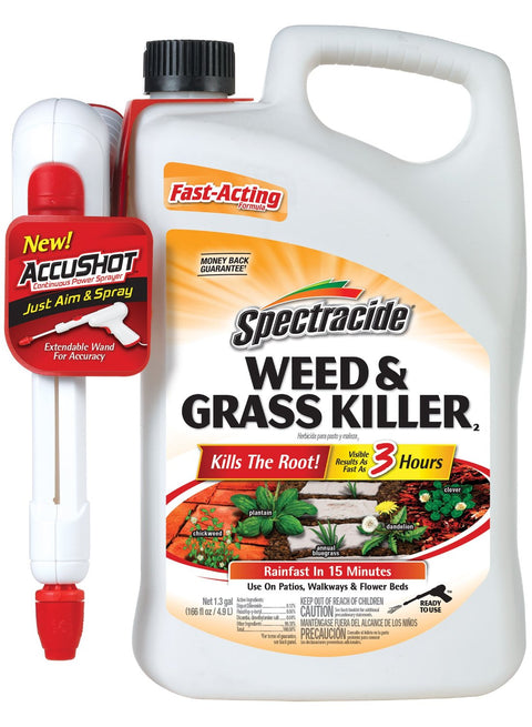 Spectracide Weed & Grass Killer with AccuShot Sprayer, 1.33 Gallon