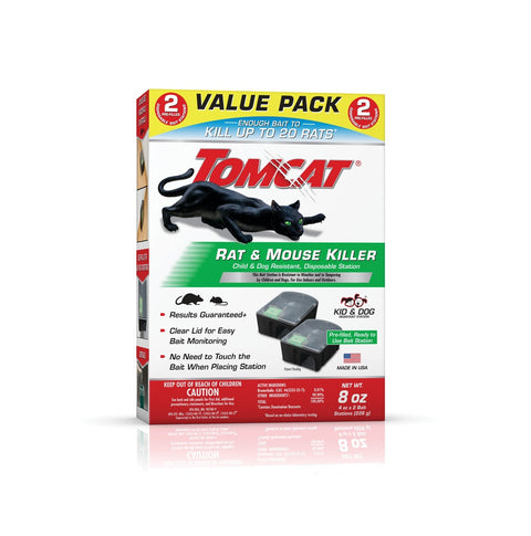 Tomcat Bait Station with Bait Blocks, 2 Pack