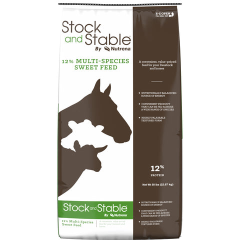 Nutrena® Stock and Stable® 12% Multi-Species Sweet Feed 50 lbs